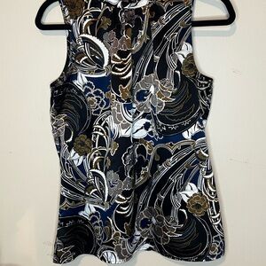 Floral Patterned Sleeveless Top